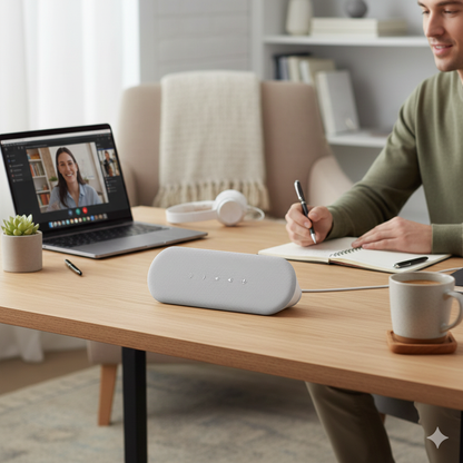 Dell SP3022 USB-C Speakerphone with Omnidirectional Mic and Clear Audio for Meetings
