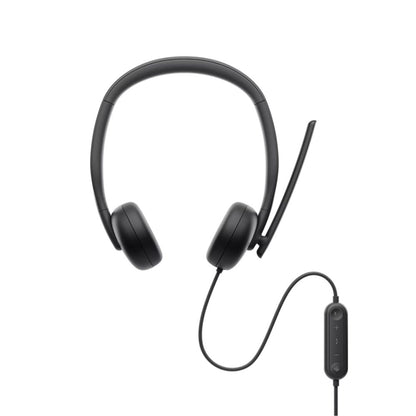 Dell WH3024 Wired On-Ear Headset with AI Noise Cancelling Mic USB-C 