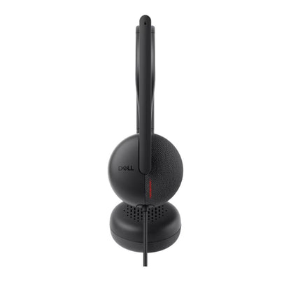 Dell WH3024 Wired On-Ear Headset with AI Noise Cancelling Mic USB-C 