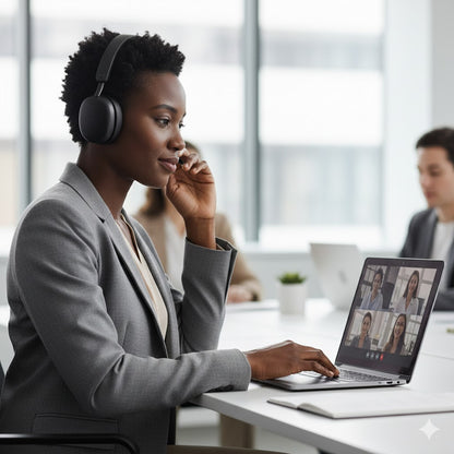 Dell WL5024 Pro Wireless ANC Headset Bluetooth AI Noise Canceling USB-C Black
