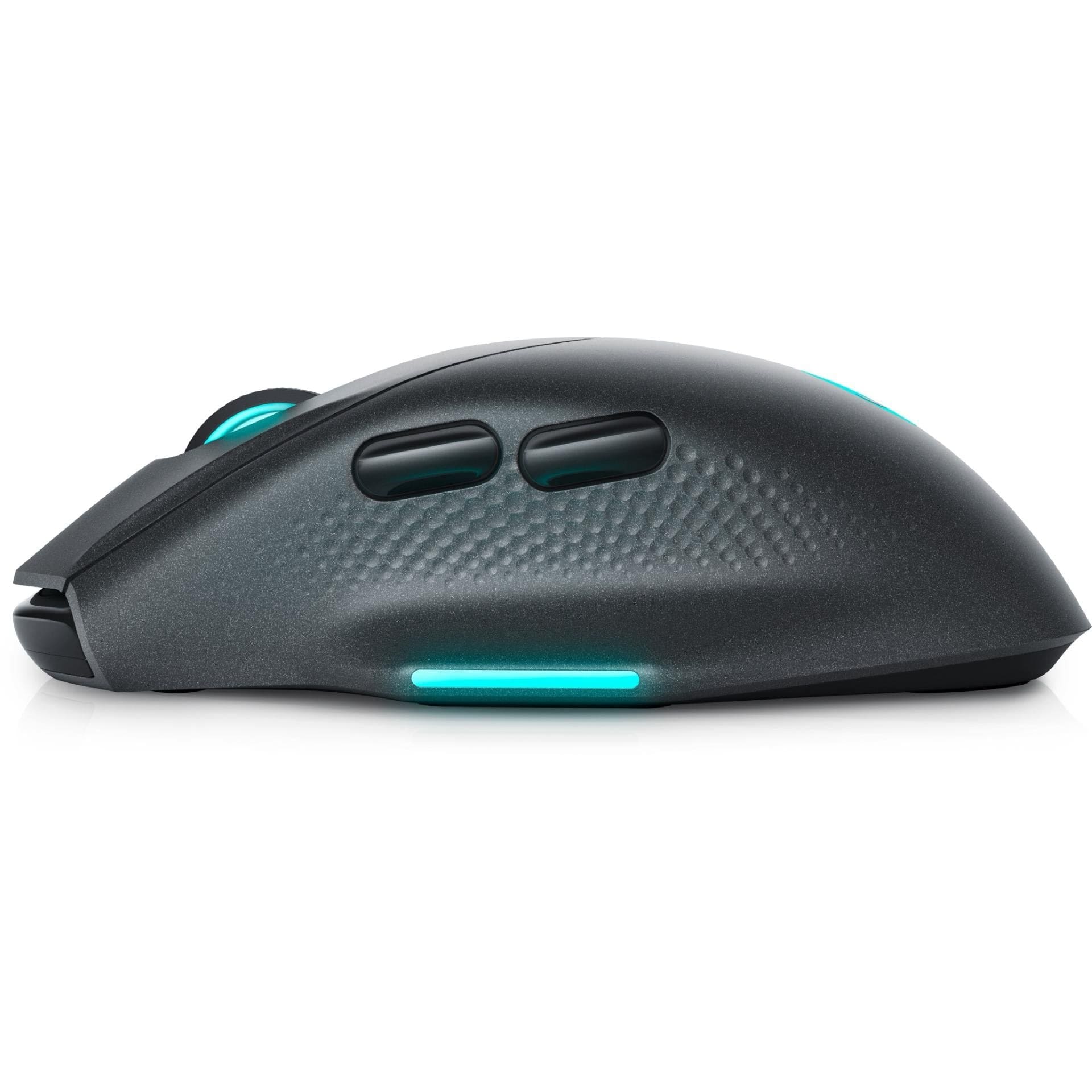 Mouse with AlienFX RGB lighting illuminated.

