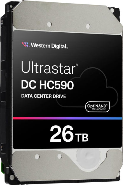 Western Digital Ultrastar DC HC590 26TB SATA 6Gb/s 3.5" Enterprise Hard Drive – 512e, 7200 RPM | WD Ultrastar drive image