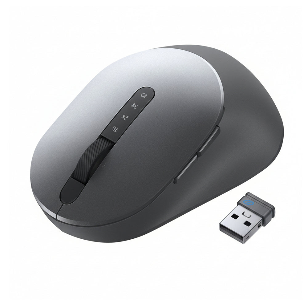 Dell MS5320W Multi-Device Wireless Optical Mouse with Bluetooth 5.0 and 2.4GHz Titan Grey