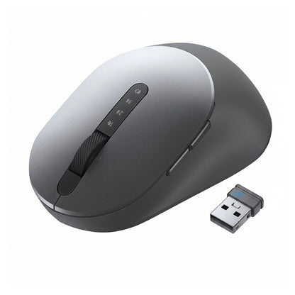 Dell MS5320W Multi-Device Wireless Optical Mouse with Bluetooth 5.0 and 2.4GHz Titan Grey