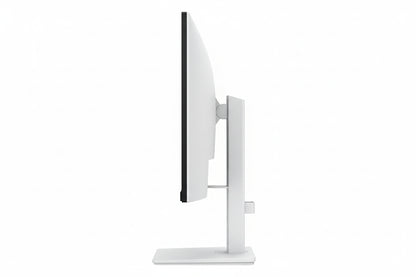 Dell S2725HSM rear panel Ash White finish with cable management clip

