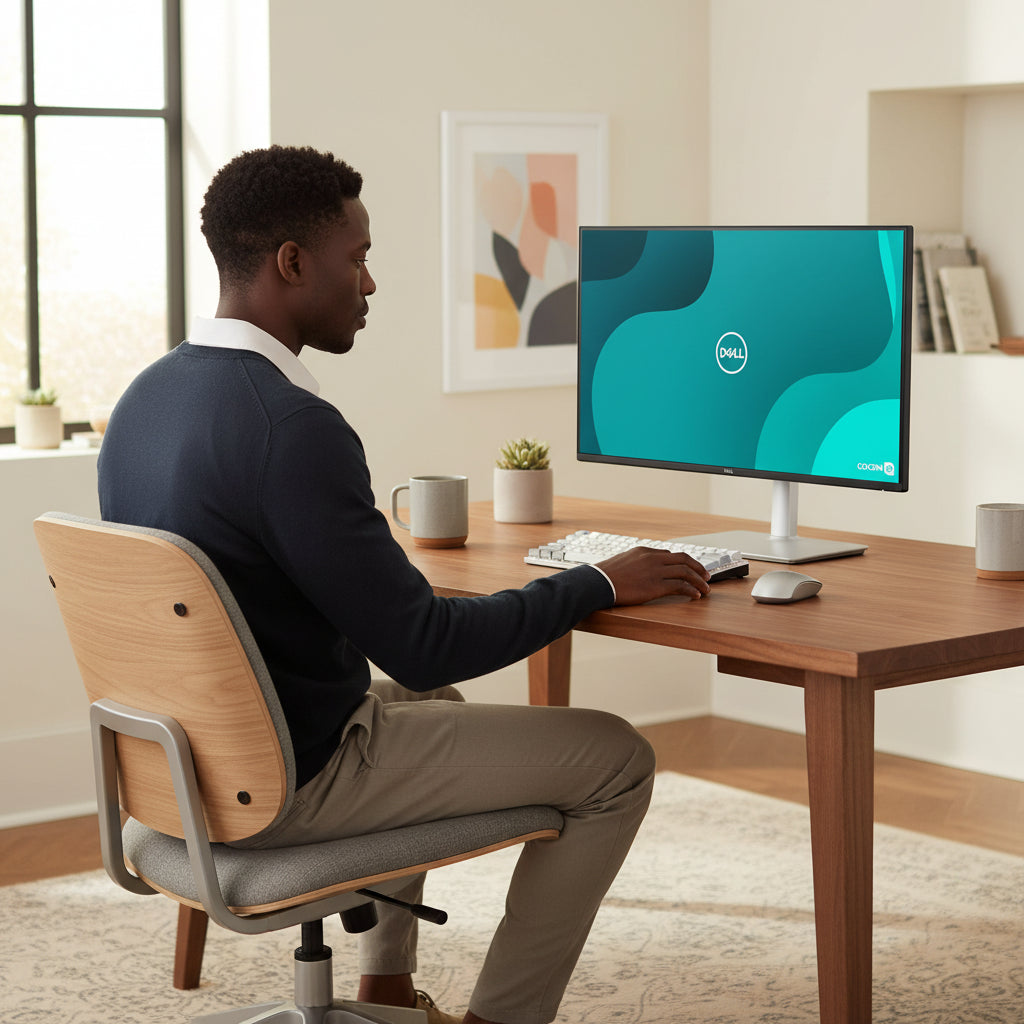 Dell S2725HSM portrait orientation pivot mode 90-degree rotation

