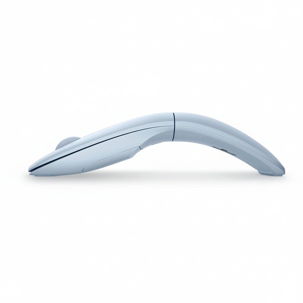 Dell MS700 ambidextrous wireless mouse showing slim portable form factor