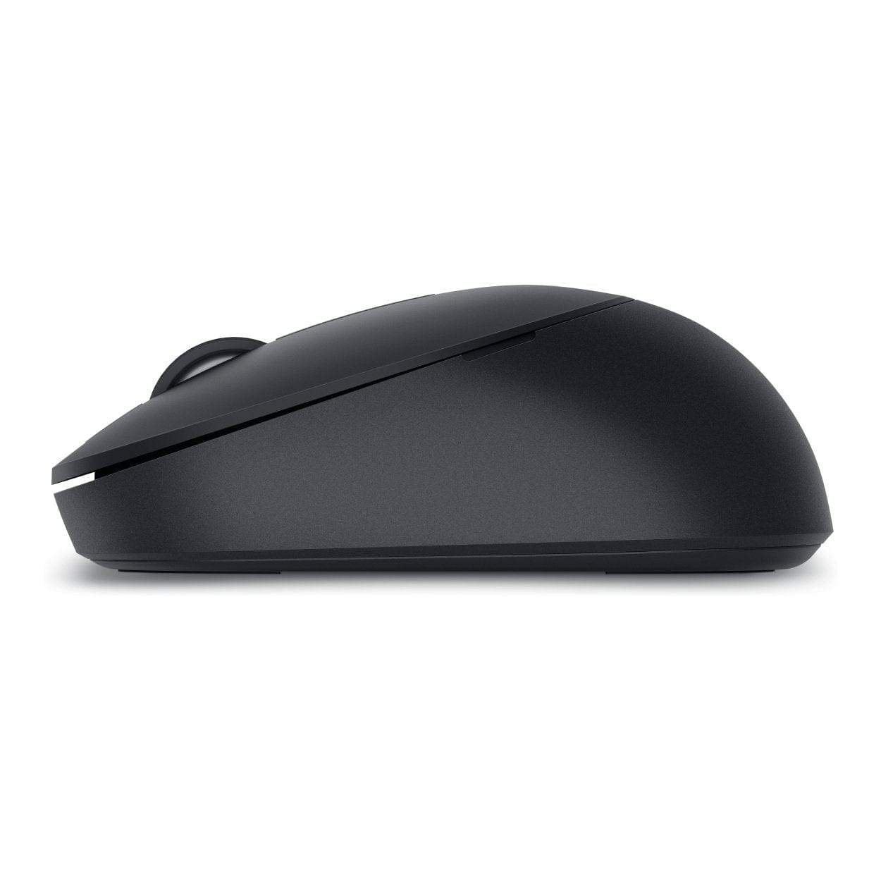 Mouse from side showing compact, low-profile design.

