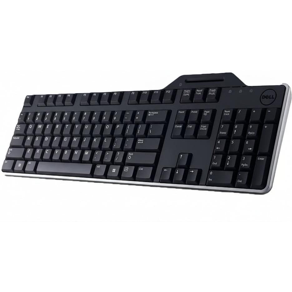 Dell Pro Smartcard Keyboard KB813 Swiss QWERTZ USB Spill Resistant with Palm Rest