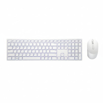Dell Pro KM5221W keyboard and mouse combo front view.

