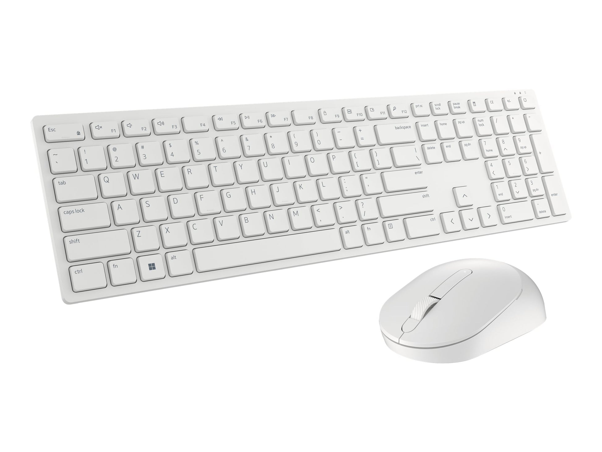 Symmetrical wireless mouse from top.

