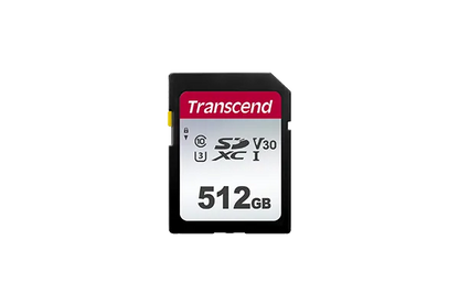 TRANSCEND 300S 512GB UHS-1 CLASS 10 U1 U3 V30 SDXC CARD 3D NAND