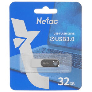 NETAC 32GB USB 3.0 Flash Drive – High-Speed Thumb Drive for Fast Data Transfer, Storage in sleek packaging for easy use.