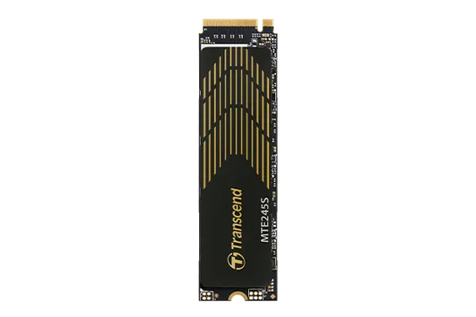 TRANSCEND 500GB MTE245S PCI-E  GEN 4X4 M.2 NVMe 2280 SSD 3D TLC - 4800 MB/s Read 4000 MB/s Write - 300 TBW