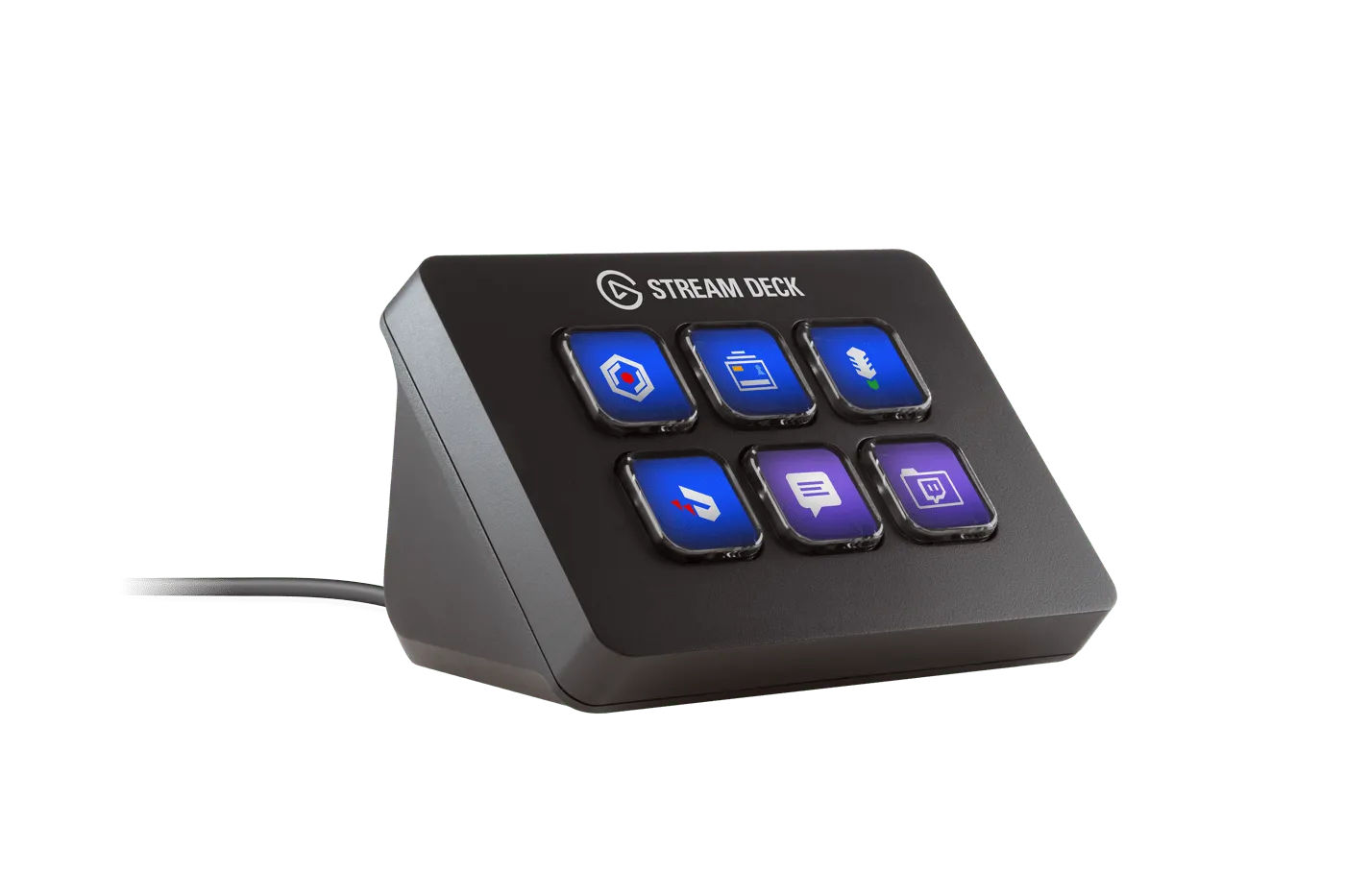 Elgato Stream Deck Mini- Live Content Creation Controller with 6 customizable LCD keys; adjustable stand; 10GAI9901