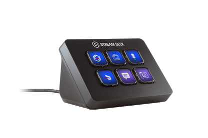Elgato Stream Deck Mini- Live Content Creation Controller with 6 customizable LCD keys; adjustable stand; 10GAI9901