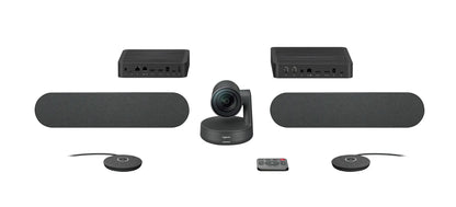 Logitech Rally Plus – UHD 4K PTZ Conference Camera System with Dual Speakers & Mic Pods | 960-001242