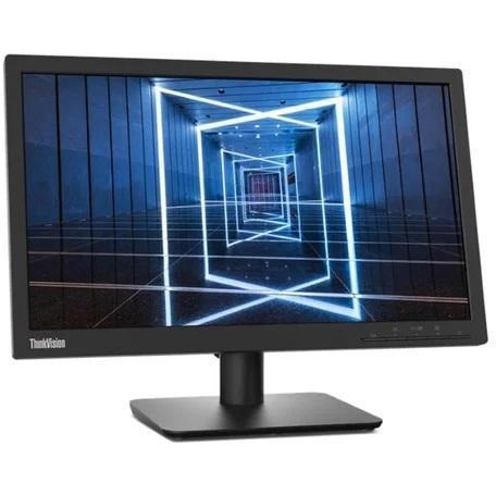Computer monitor with a black frame on a white background
