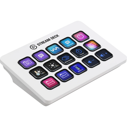 Elgato Stream Deck MK.2 - Tactile Control Interface; 15 Customizable LCD Keys - White