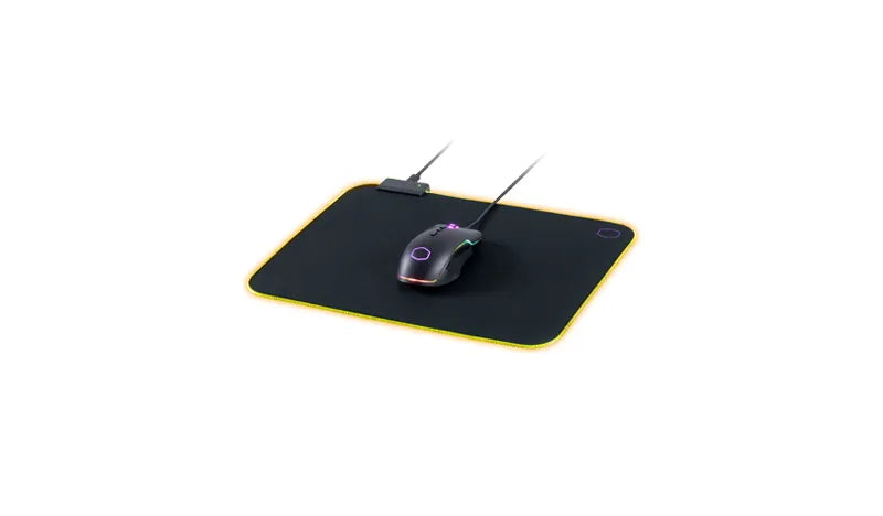 Cooler Master KeyBoard MP750 Medium Flexible RGB Mousepad; Smooth Surface; Thick RGB borders; Water Repellent Coating