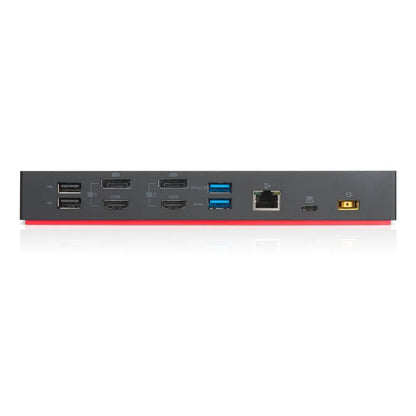 LENOVO ThinkPad Hybrid USB-C with USB-A Dock|Support for 2xMonitors|2xDP|2xHDMI|1xUSB-C|3xUSB 3.1|2xUSB 2.0|RJ45|AudioComboPort