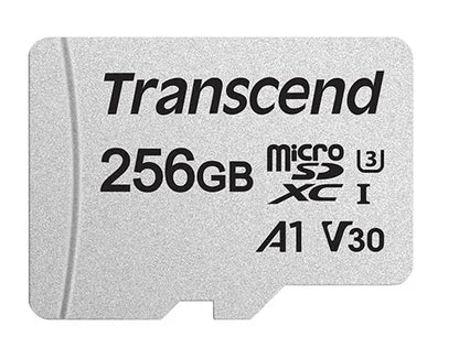 TRANSCEND 256GB MICRO SDXC C 10 UHS-I U1/U3 V30 A1 WITH SD ADAPTOR
