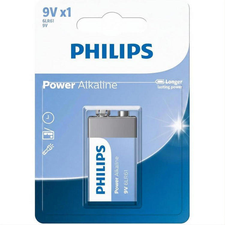 Philips 6LR61P1B/40 9V Power Alkaline battery