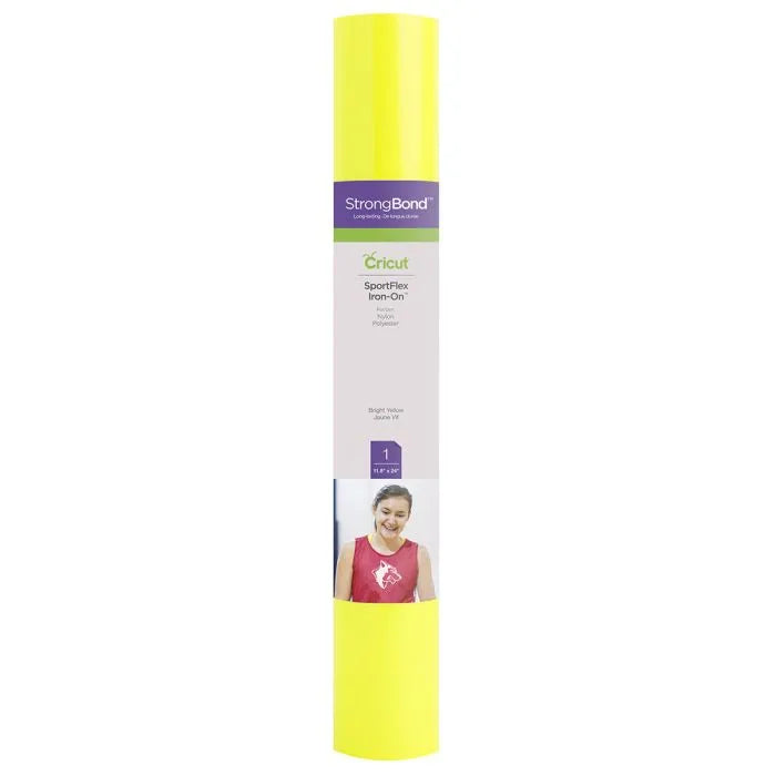 2004430 - Cricut Sportflex Iron-On 30x60cm (Bright Yellow)
