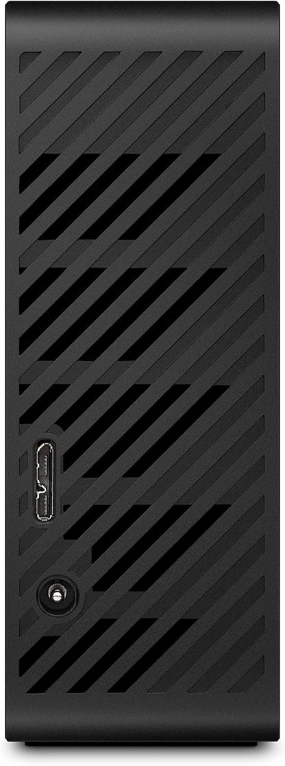 Seagate Expansion Desktop 20TB – 3.5" USB 3.0 External Hard Drive   Data Rescue (STKP20000400) black vented enclosure with USB and DC jack