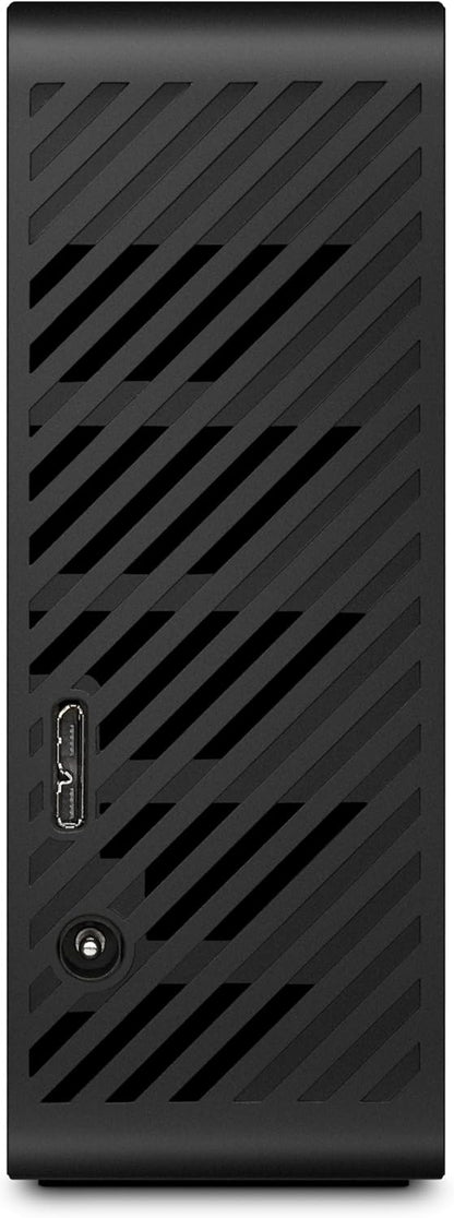 Seagate Expansion 22TB External Hard Drive – USB 3.0, Desktop HDD with Rescue Services, STKP22000400 rear USB/power ports