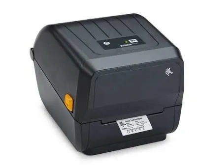 Direct Thermal Printer ZD230 by Zebra offers 203 dpi printing with EU and UK power cords, USB, and Ethernet connectivity.