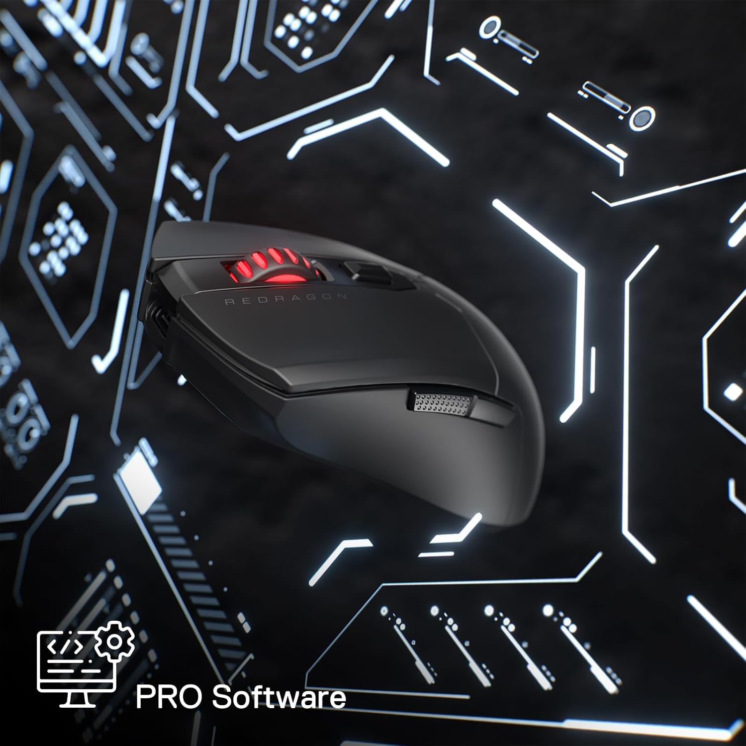Redragon M995 Wired Gaming Mouse, 26000 DPI, 6 Programmable Buttons, RGB Backlit, Black