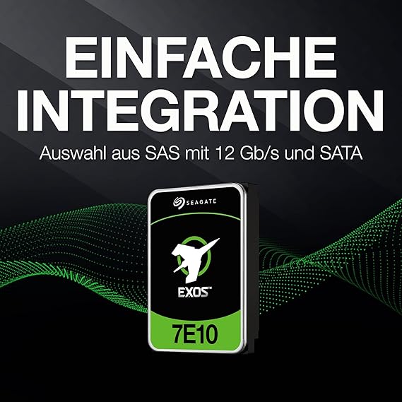 Seagate Exos 7E10 ST2000NM000B 2TB  512E/4kn SATA Fast Format SATA 3.5'' Drive; 6GB/s Interface; RPM7200; 256MB cache; 5 Year li