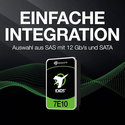 Seagate Exos 7E10 ST2000NM000B 2TB  512E/4kn SATA Fast Format SATA 3.5'' Drive; 6GB/s Interface; RPM7200; 256MB cache; 5 Year li