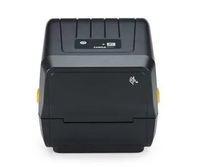Direct Thermal Printer ZD230 by Zebra offers 203 dpi printing, USB, Ethernet, and EU/UK power cords for business efficiency.
