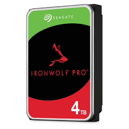 Seagate Ironwolf Pro ST4000NT001 4TB 3.5'' HDD NAS Drives 7200 RPM; SATA 6GB/s Interface; 256MB Cache;550TB/Year; Unlimited Bays