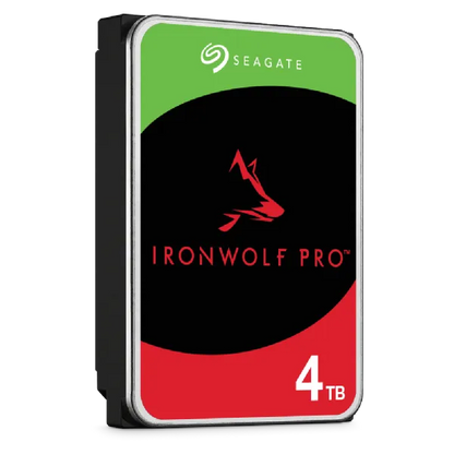 Seagate Ironwolf Pro ST4000NT001 4TB 3.5'' HDD NAS Drives 7200 RPM; SATA 6GB/s Interface; 256MB Cache;550TB/Year; Unlimited Bays