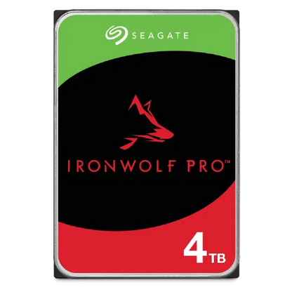 Seagate Ironwolf Pro ST4000NT001 4TB 3.5'' HDD NAS Drives 7200 RPM; SATA 6GB/s Interface; 256MB Cache;550TB/Year; Unlimited Bays