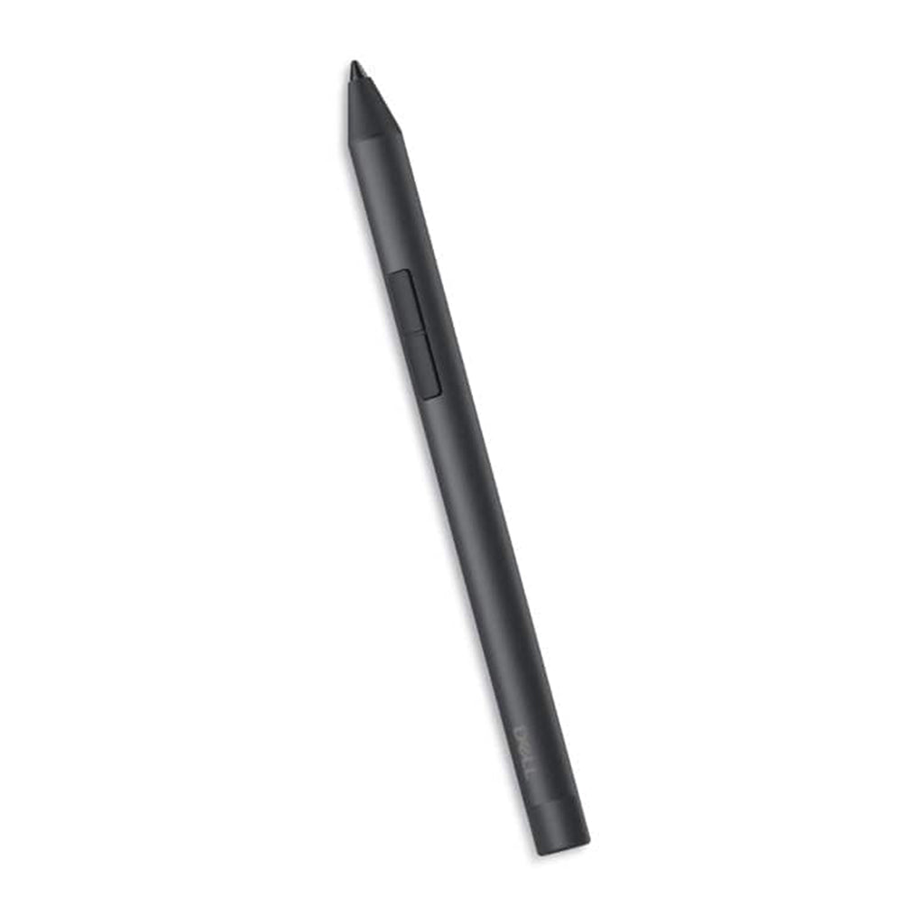 The pen shown with its included accessories: spare nibs, removal tool, and AAAA battery.

