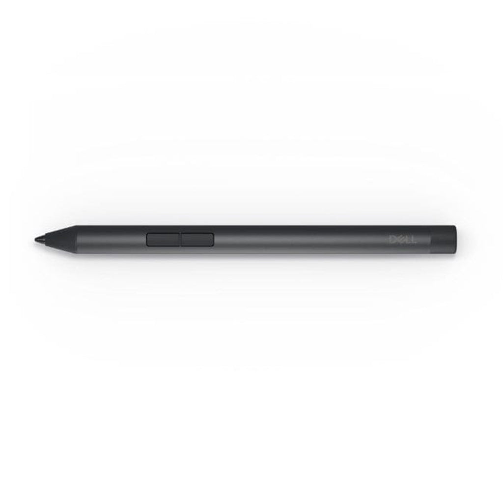 The stylus in use on a Dell Latitude 2-in-1 laptop screen.

