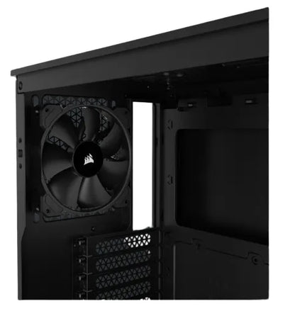 3000D AIRFLOW Black Mid-Tower PC Case; 2x 3.5'' |  2x 2.5'' Drive Bays; Up to 360mm Radiator compatible; 2x 120mm fan incl