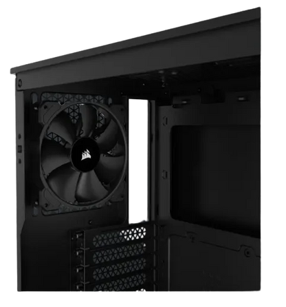 3000D AIRFLOW Black Mid-Tower PC Case; 2x 3.5'' |  2x 2.5'' Drive Bays; Up to 360mm Radiator compatible; 2x 120mm fan incl