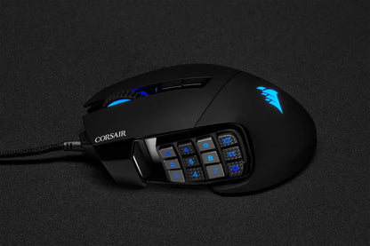 Corsair SCIMITAR ELITE RGB Optical MOBA/MMO Gaming Mouse; 18;000 DP; Black