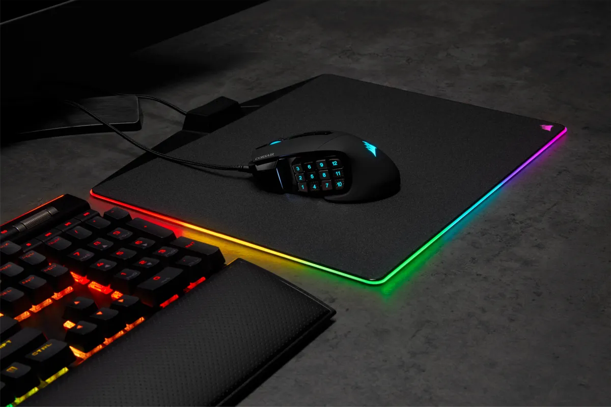 Corsair SCIMITAR ELITE RGB Optical MOBA/MMO Gaming Mouse; 18;000 DP; Black