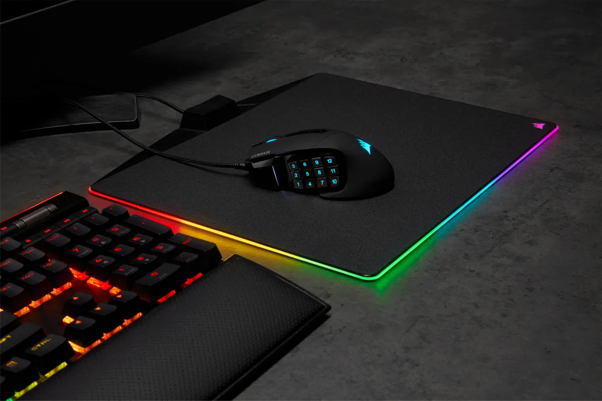 Corsair SCIMITAR ELITE RGB Optical MOBA/MMO Gaming Mouse; 18;000 DP; Black