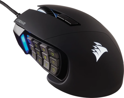 Corsair SCIMITAR ELITE RGB Optical MOBA/MMO Gaming Mouse; 18;000 DP; Black