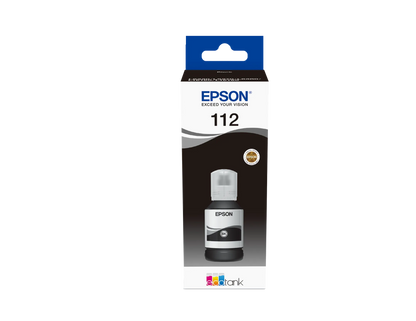 Epson 112 EcoTank Pigment Black ink bottle (127 ml) 7500 pages @ 5% coverage
