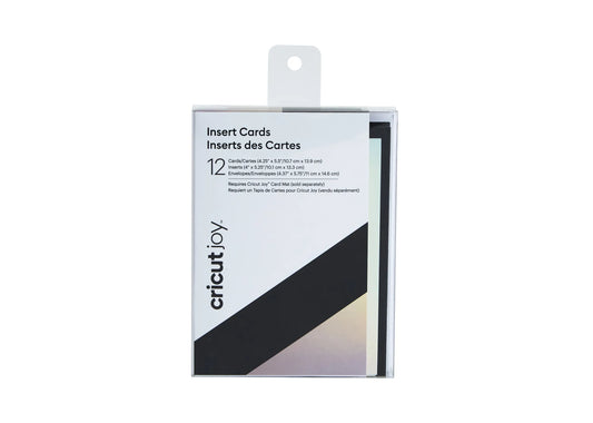 2008045 - Cricut Joy Insert Cards 12-pack (Black/Holo) 10.2x13.3cm
