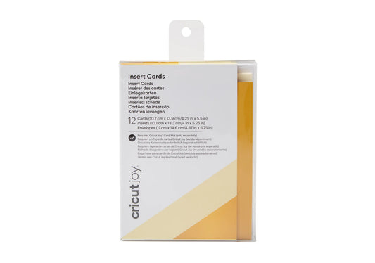 2008044 - Cricut Joy Insert Cards 12-Pack (Cream/Holo) 10.8x14cm