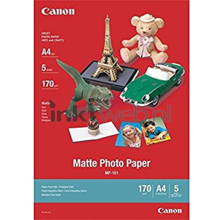 Canon MP-101 matte photo paper A4 170gsm 5 sheets 7981A042AA